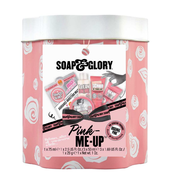 Подарунковий набір уходових косметики Soap & Glory Original Pink Mini-Tin Set 1 x 75 мл 2 х 50 мл 1 х 29 г (5045098984820) - Фото 1 Подарунковий набір уходових косметики Soap & Glory Original Pink Mini-Tin Set 1 x 75 мл 2 х 50 мл 1 х 29 г (5045098984820) - зображення 1