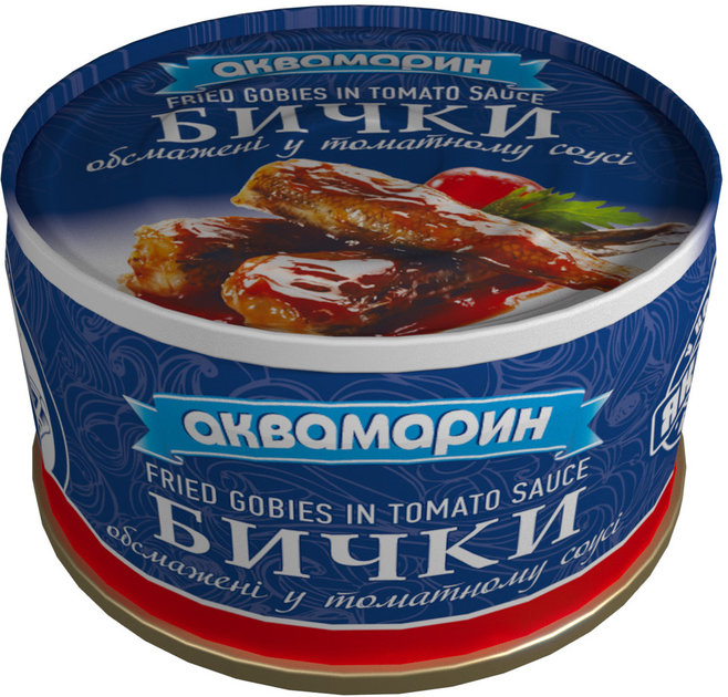 Бички обсмажені в томатному соусі Аквамарин 230 г (4820183773333) - зображення 1