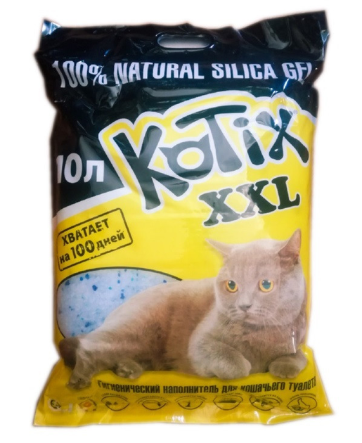 Силикагелевый наполнитель для кошек Kotix Котикс 10 л от продавца ...