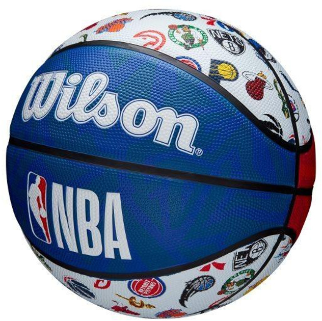 М'яч баскетбольний Wilson NBA ALL TEAM Outdoor Size 7 (WTB1301XBNBA) - зображення 4