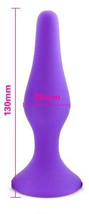 Анальная пробка Slash в форме капли, L цвет фиолетовый (22322017000000000) - изображение 1