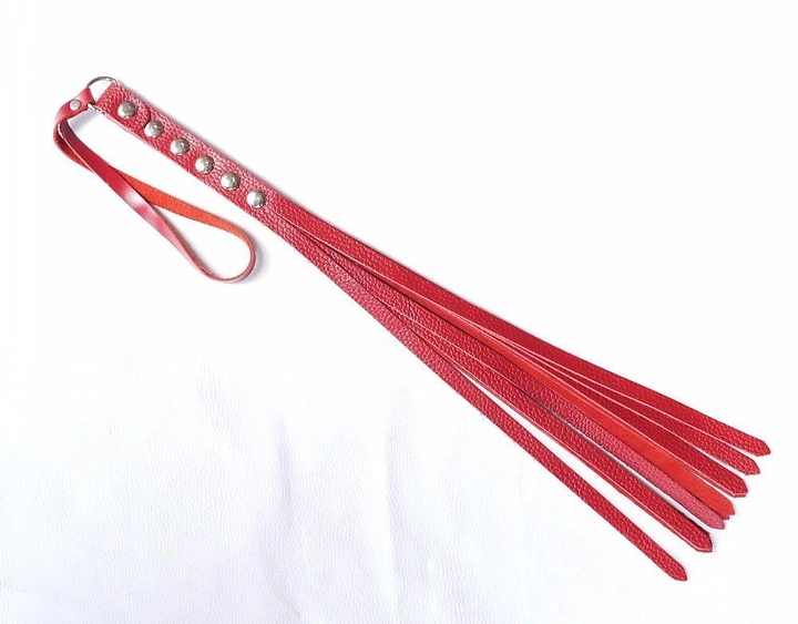 Кожаная плетка Scappa 12 хвостов цвет красный (21732015000000000) - изображение 1