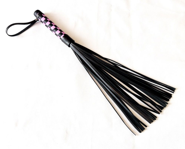 Кожаная плетка Scappa 40 хвостов цвет черный (21734021000000000) - изображение 1