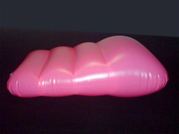 Розовая надувная подушка цвет розовый (05915016000000000) - изображение 1