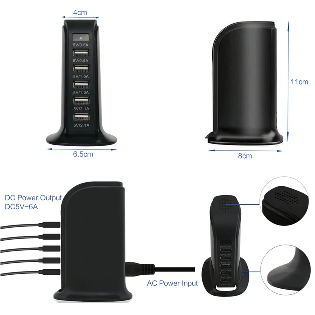 Зарядное устройство со скрытой камерой OLM IP-54 зарядка на 5 USB беспроводная WiFi IP-камера видеонаблюдения видеорегистратор с датчиком движения - Фото 3 Зарядное устройство со скрытой камерой OLM IP-54 зарядка на 5 USB беспроводная WiFi IP-камера видеонаблюдения видеорегистратор с датчиком движения - изображение 3