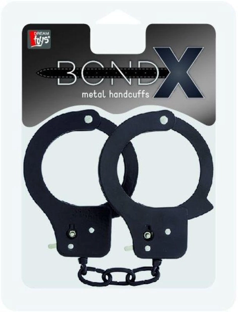 Наручники Bondx Metal Cuffs колір чорний (15939005000000000) - зображення 1