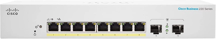 Комутатор Cisco CBS220-8P-E-2G-EU - зображення 2