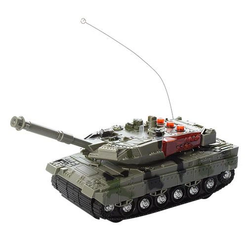 Боевой детский танк на пульте радиоуправлении серый Tank 25см - изображение 2