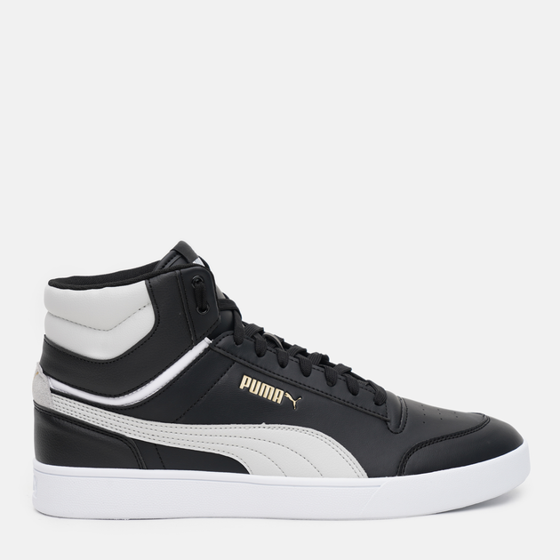 Мужские кеды Puma Shuffle Mid 38074802 46 11 30 см Black Gray Violet Team Gold White 2919