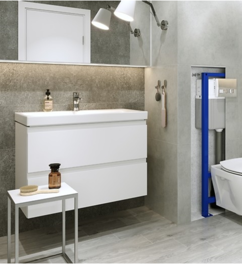 Инсталляция CERSANIT Aqua 02 Mech Set B206 + унитаз Delfi с сиденьем Soft Close полипропилен + панель смыва Presto хром - изображение 10