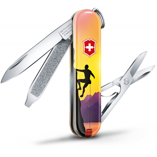 Складной нож Victorinox CLASSIC LE "Climb High" 58мм/1сл/7функ/цветн/чехол /ножн - зображення 2