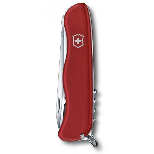 Складной нож Victorinox CHEESE MASTER 111мм/8функ/крас.мат /волн/lock/штоп/вилка - зображення 2