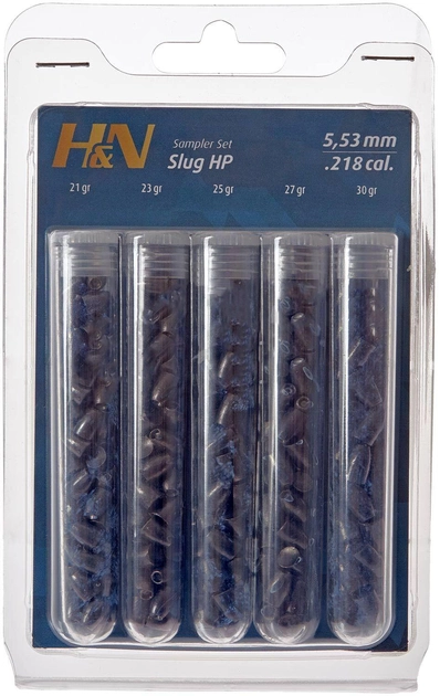 Пули пневматические H&N Slug Sampler Test Set кал 5.53 мм (1453.03.78) - изображение 1