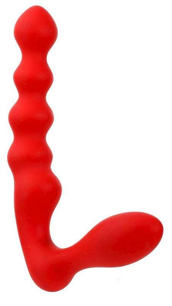 Безремневой страпон Purrfect Silicone Butt Plug Red (15323000000000000) - зображення 2