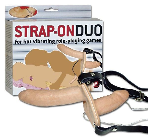 Страпон з двома пенісами Strap-on Duo (05444000000000000) - зображення 1