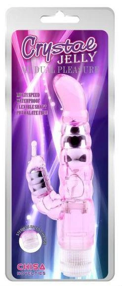 Вибратор-кролик Chisa Novelties Jelly My Dual Pleasure цвет розовый (20305016000000000) - изображение 2