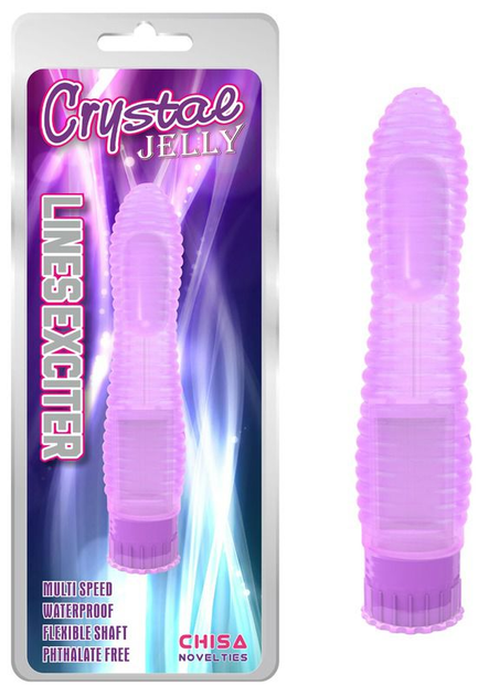 Вібратор Chisa Novelties Crystal Jelly Lines Exciter колір фіолетовий (20292017000000000) - зображення 2