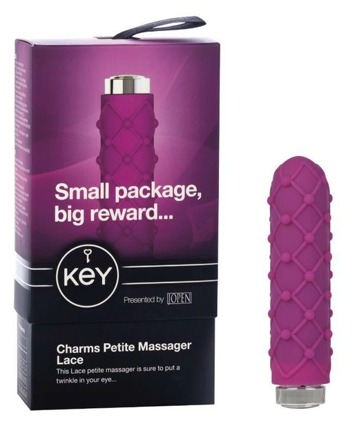 Вібратор Key by Jopen Charms Lace Raspberry Pink (12864000000000000) - зображення 1