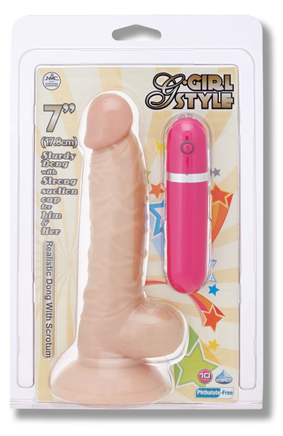 Вибратор G-Girl Style 7 inch Vibrating Dong, 17.8 см (14584000000000000) - изображение 2