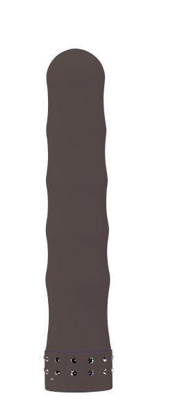 Черный вибратор со стразами Studded gyrating Vibe, 17.8 см (12322000000000000) - изображение 1