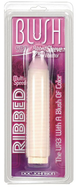 Вибратор Blush UR3 Ribbed Sleeve 7.5 Vibrator (10999000000000000) - изображение 1