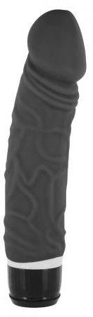Водонепроникний вібратор Seven Creations Silicone Classic Waterproof Vibrator колір чорний (12385005000000000) - зображення 1