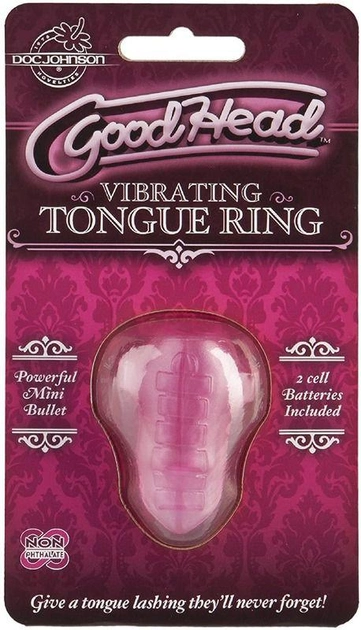 Виброкольцо для языка Doc Johnson GoodHead - Vibrating Tongue Ring (21806000000000000) - изображение 2