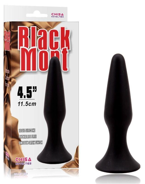 Анальная пробка Chisa Novelties Black Mont Silicone Plug L (20684000000000000) - изображение 2