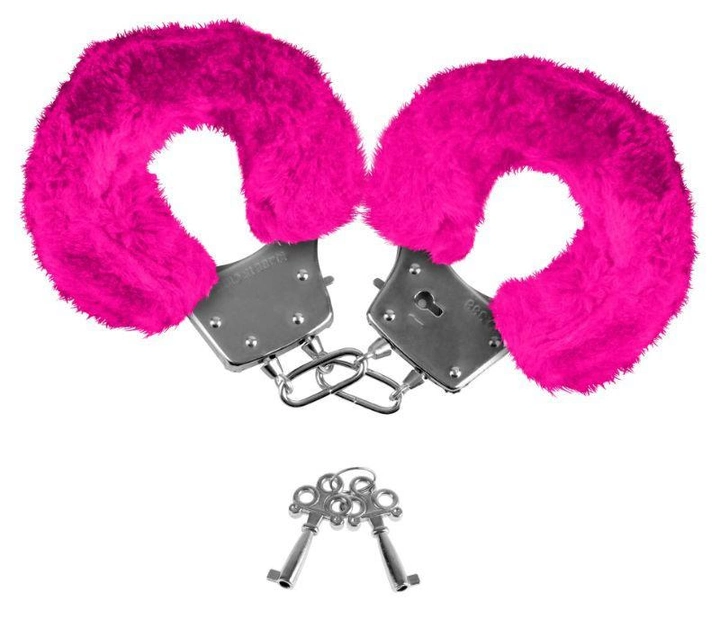 Наручники Neon Luv Touch Neon Furry Cuffs цвет розовый (05957016000000000) - изображение 1
