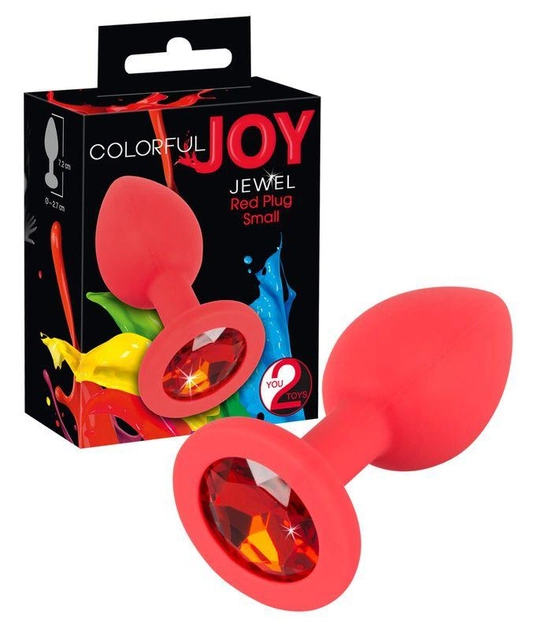 Анальна пробка You2Toys Colorful Joy Jewel Red Plug Small (19705000000000000) - зображення 1