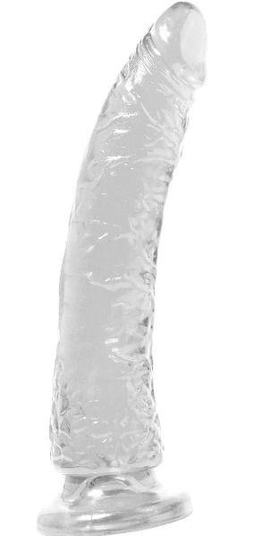 Фаллоимитатор заостренный кристалл Pipedream Basix Rubber Works Slim 7 (08544000000000000) - изображение 1