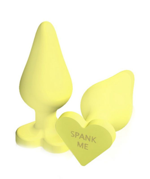 Анальна пробка Blush Novelties Naughty Candy Heart колір жовтий (17769012000000000) - зображення 1