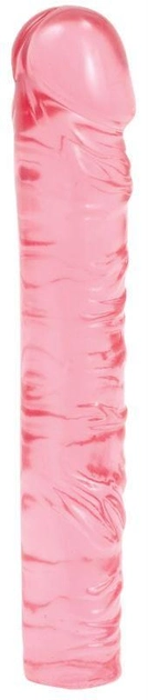 Фалоімітатор Doc Johnson Crystal Jellies Classic 10 inch колір червоний (+08656015000000000) - зображення 1