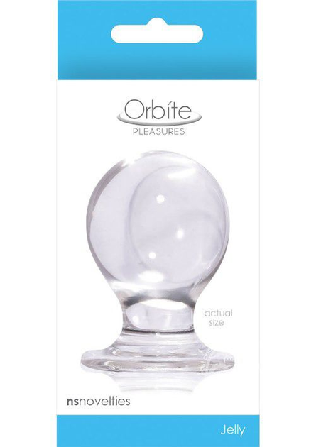 Анальна пробка Orbite Pleasures Large, 6.8 см колір прозорий (+11845041000000000) - зображення 2