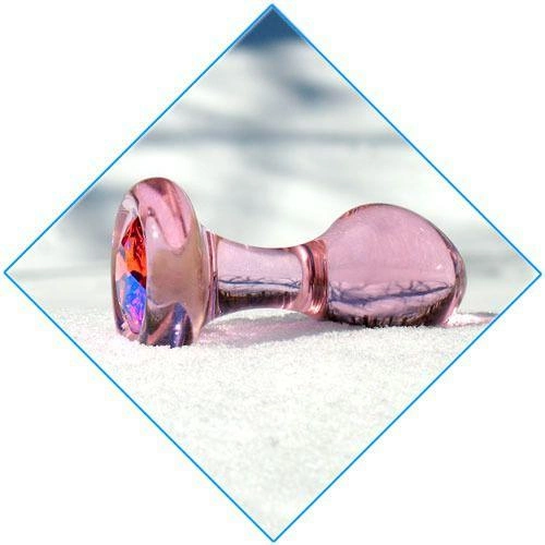 Анальна пробка рожевого кольору з кристалом Swarovski, 7.1 см (11985 трлн) - зображення 1
