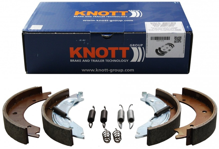 Комплект тормозных колодок Knott для колесных тормозов KNOTT 25-2025 250 x 40 оригинал 90174 - изображение 1