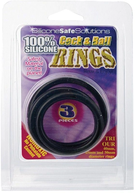 Набір ерекційних кілець Cock & Ball Rings (16238000000000000) - зображення 1