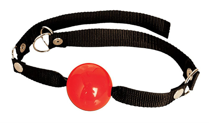 Кляп-шарик резиновый красный (03714000000000000) - изображение 1