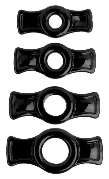 Набор эрекционных колец TitanMen Cock Ring Set цвет черный (13228005000000000) - изображение 1