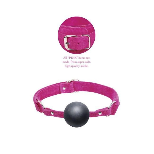 Кляп з гумового кульки рожевий (03702000000000000) - зображення 1