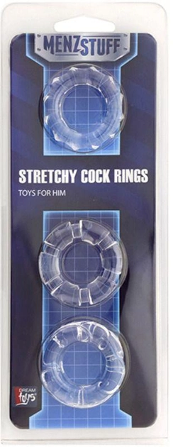 Набір эрекционных кілець Menzstuff Stretchy Cock Rings колір прозорий (16249041000000000) - зображення 1