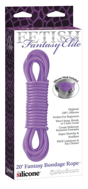 Силіконова мотузка Fetish Fantasy Elite Bondage Rope колір фіолетовий (13305017000000000) - зображення 2