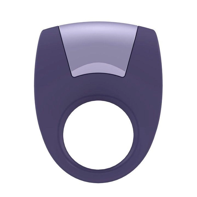 Ерекційне кільце у вигляді персня з вібрацією OVO B8 колір фіолетовий (12394017000000000) - зображення 2