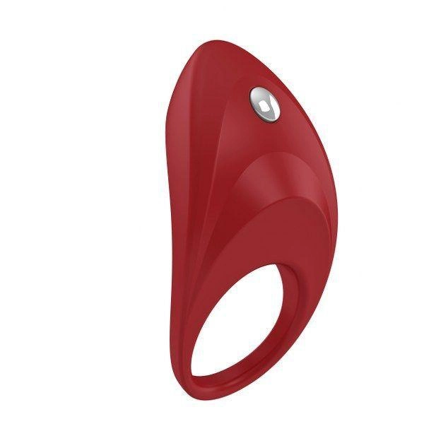 Ерекційне кільце з вібрацією OVO B7 колір червоний (12469015000000000) - зображення 1