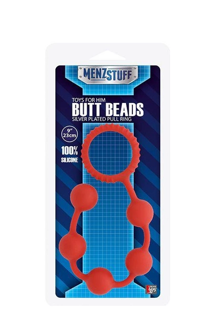 Анальная цепочка Menzstuff Butt Beads цвет красный (16832015000000000) - изображение 1