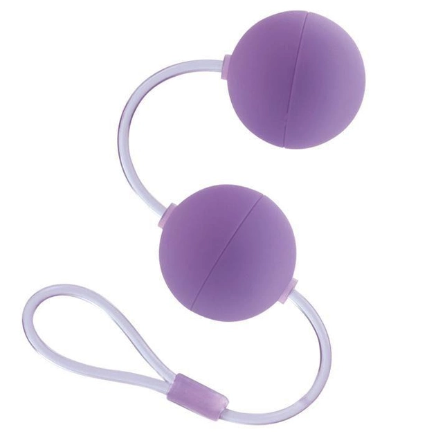 Вагинальные шарики на гибкой сцепке First Time цвет фиолетовый (12186017000000000) - изображение 1