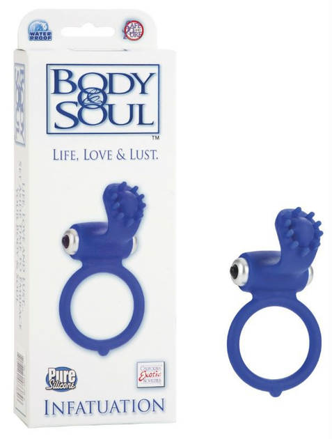 Ерекційне кільце Body & Soul Infatuation колір синій (13231007000000000) - зображення 1