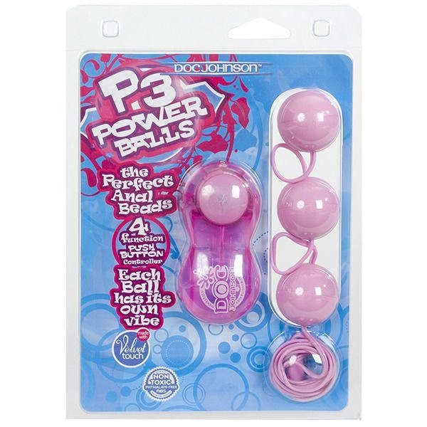 Вагінальні кульки P3 Power Balls колір рожевий (10774016000000000) - зображення 1