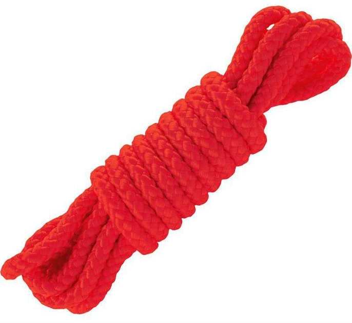 Бондажная мотузка Fetish Fantasy Mini Silk Rope 6 Feet колір червоний (+16023015000000000) - зображення 1
