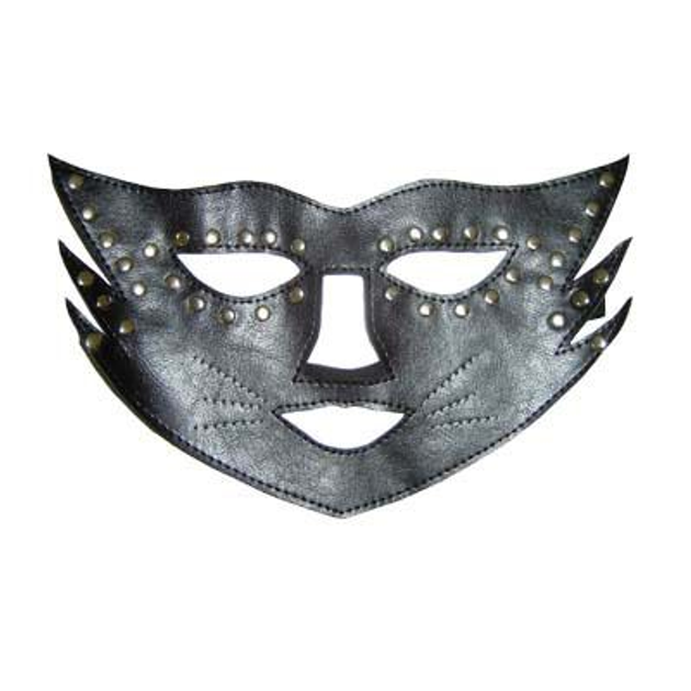 Кожаная маска с вырезами Кот (11635000000000000) - изображение 1